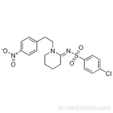 벤젠 설폰 아미드, 4- 클로로 -N- [1- [2- (4- 니트로 페닐) 에틸] -2- 피 페리 딘 일리 덴] - CAS 93101-02-1